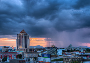 Purple Rain Twilight - Roanoke By Terry Aldhizer